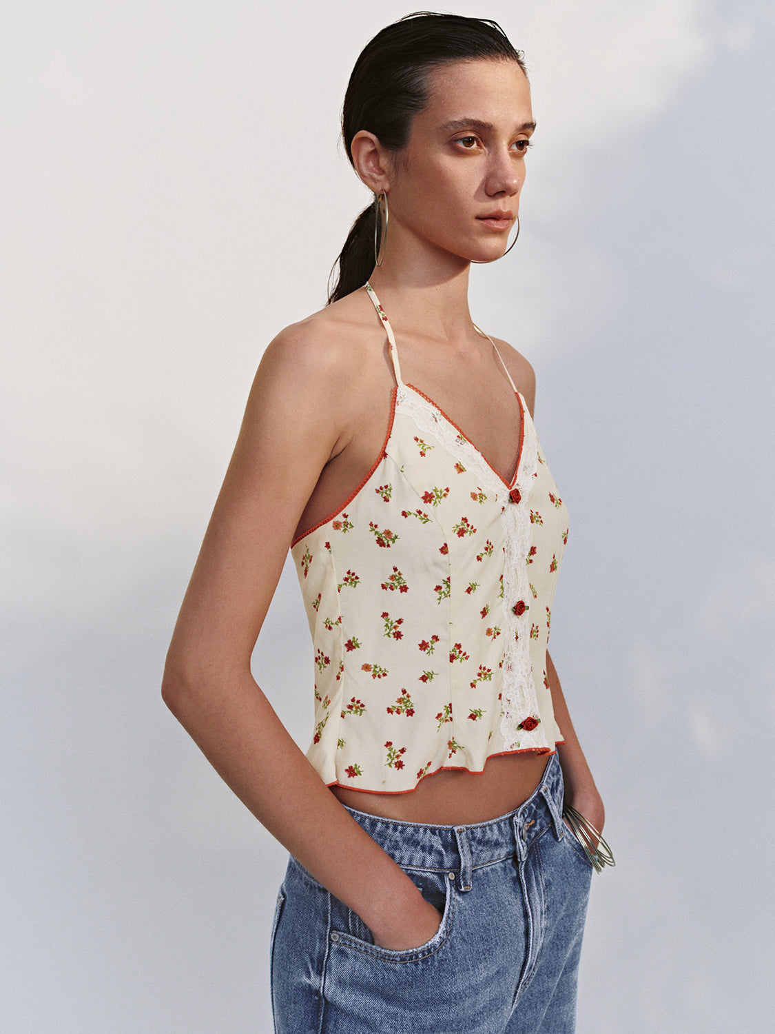 Halter Neck Cami Tops