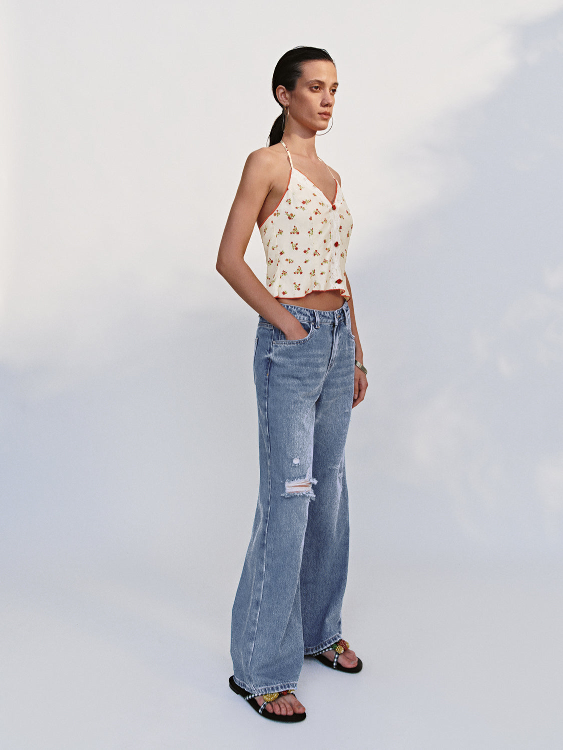 Halter Neck Cami Tops
