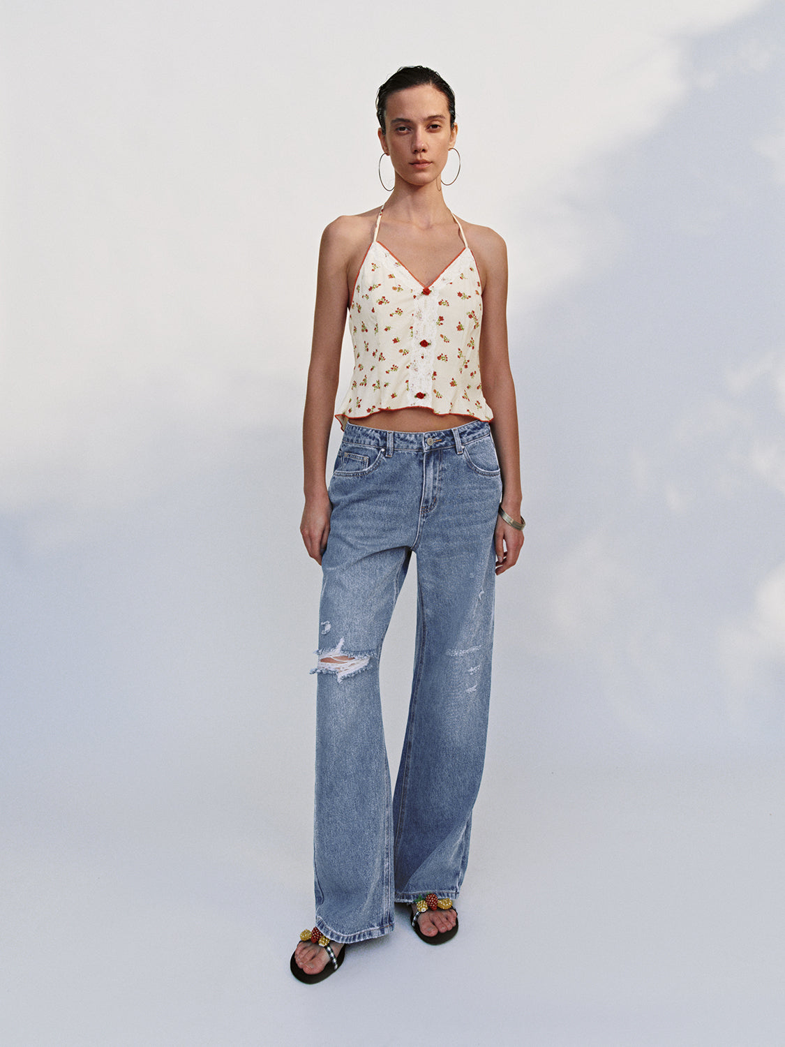 Halter Neck Cami Tops