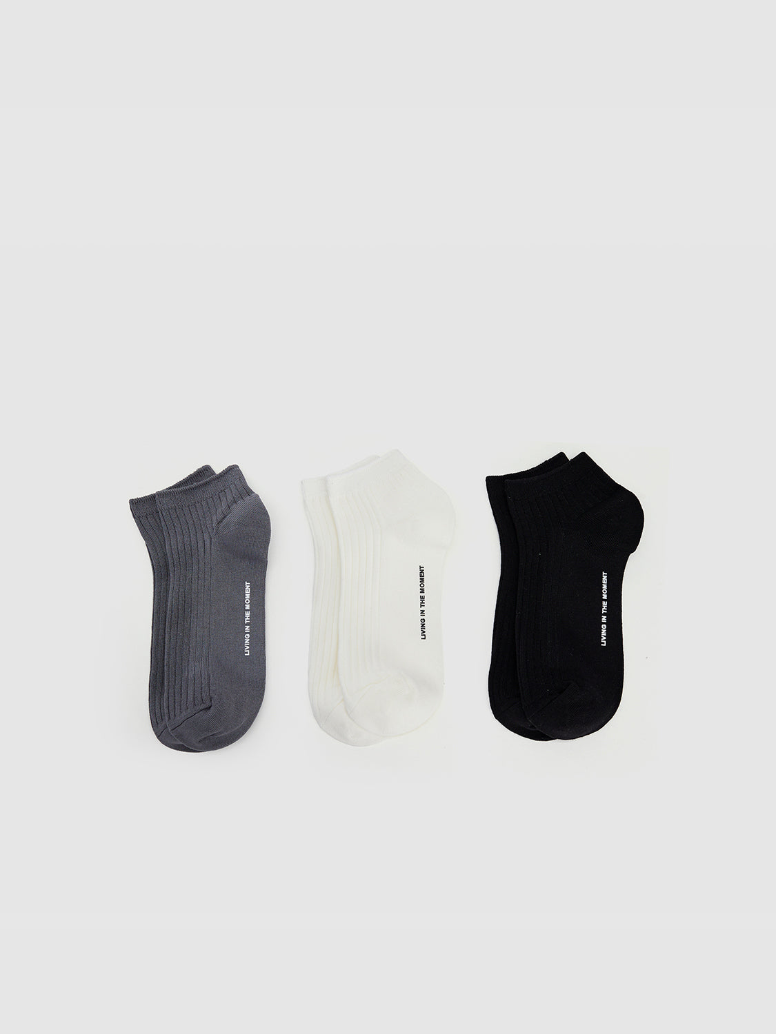 Letter Printed Anklet Socks