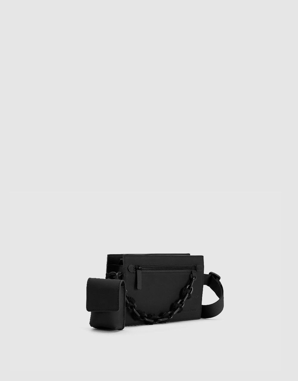 Vegan Leather Crossbody Bag With Earphone Case