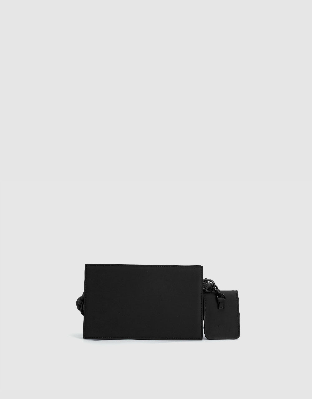 Vegan Leather Crossbody Bag With Earphone Case