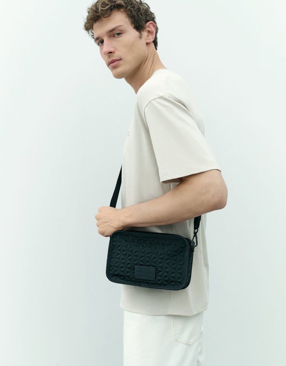 Embossed Crossbody Bag