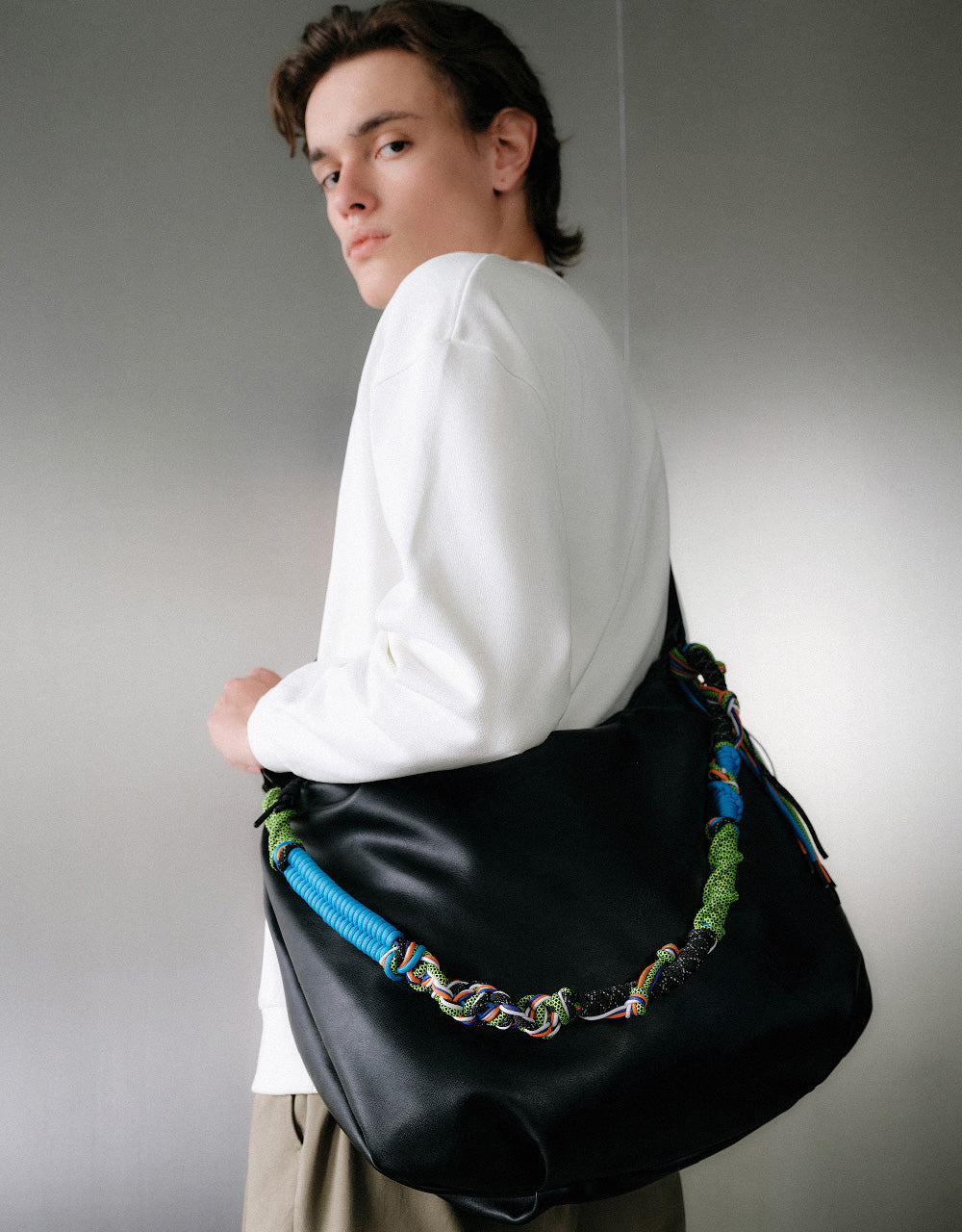 Shoulder Bag With Braided Strap