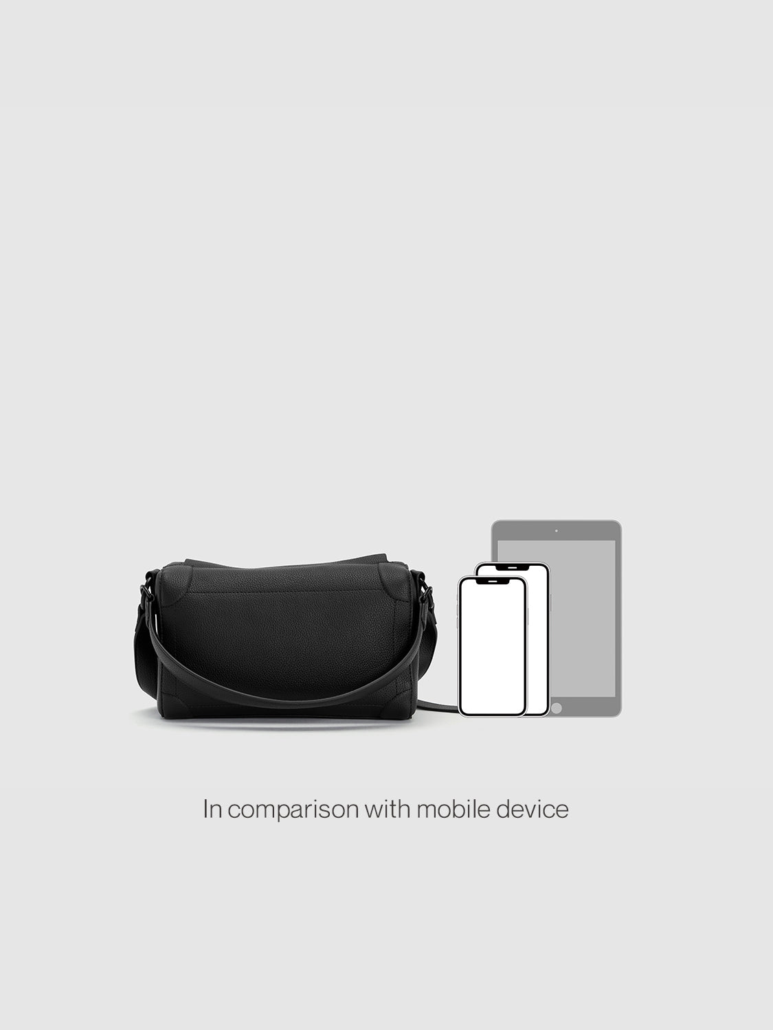 Litchi Embossed Vegan Leather Shoulder Bag