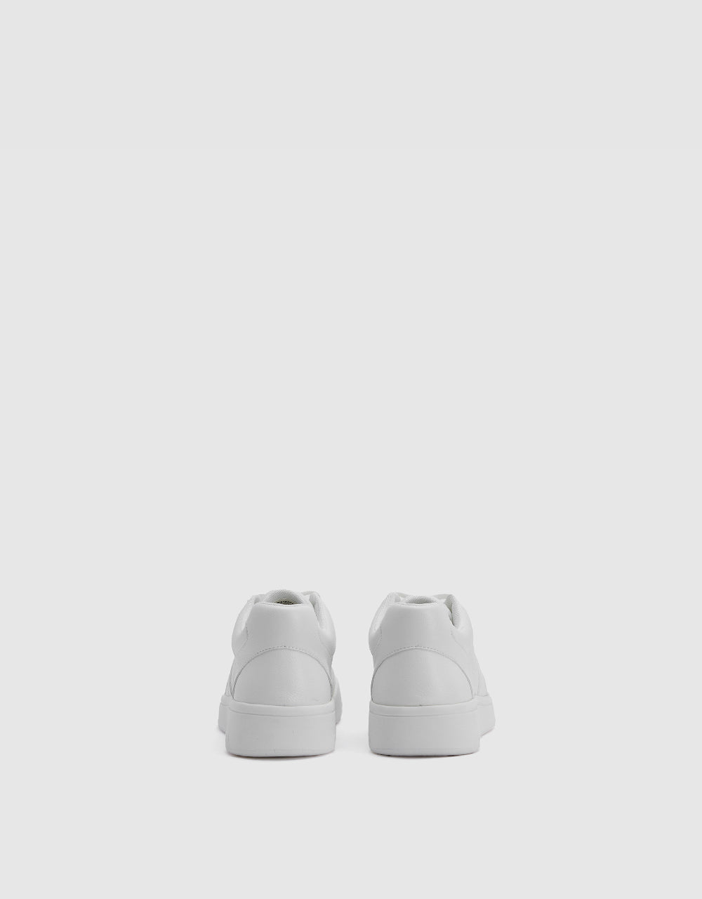Vegan Leather Round Toe Sneakers