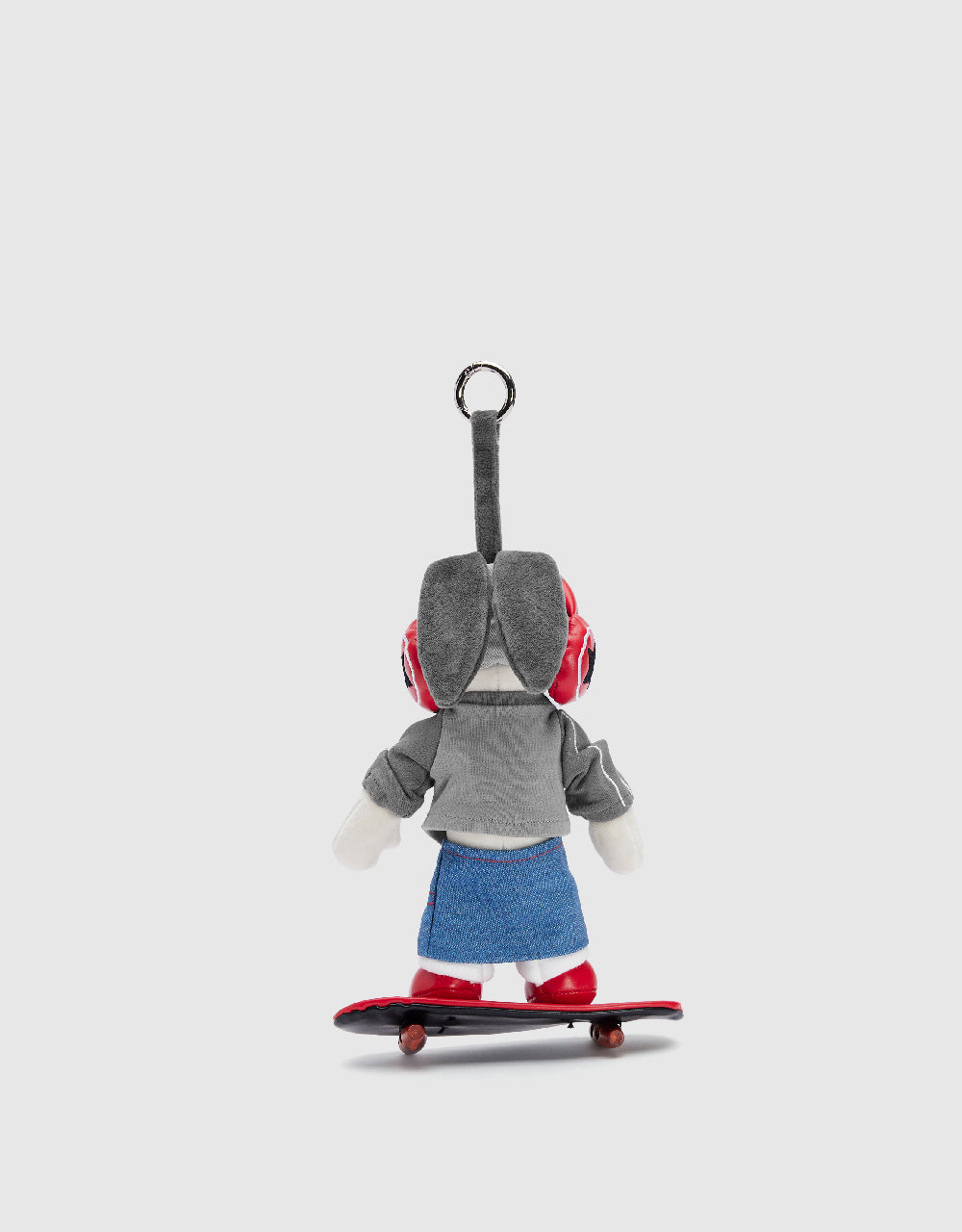 Skateboarding Bunny Key Charm