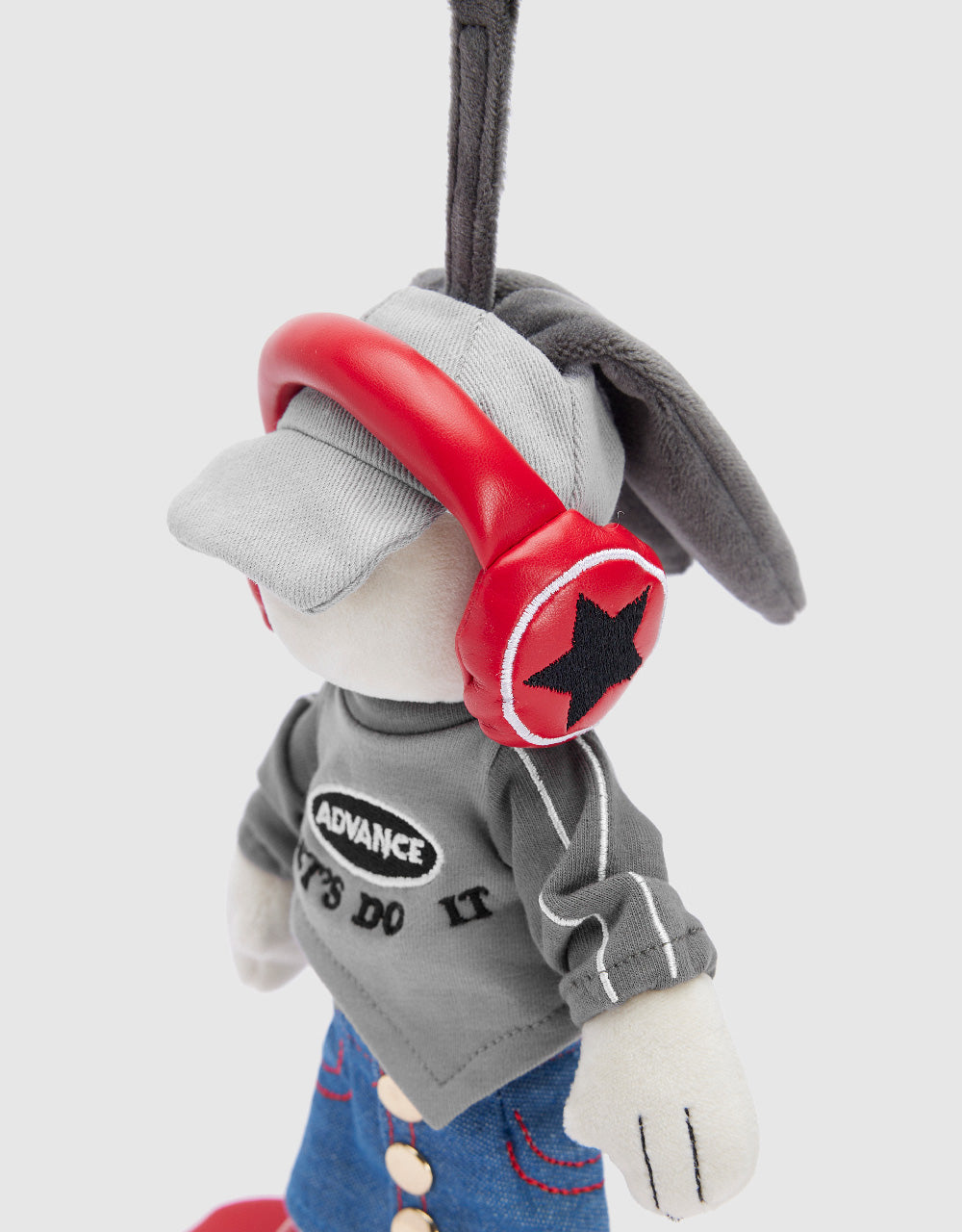 Skateboarding Bunny Key Charm