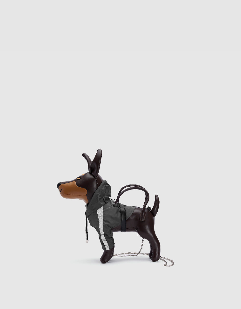 Vegan Leather Dog Key Charm