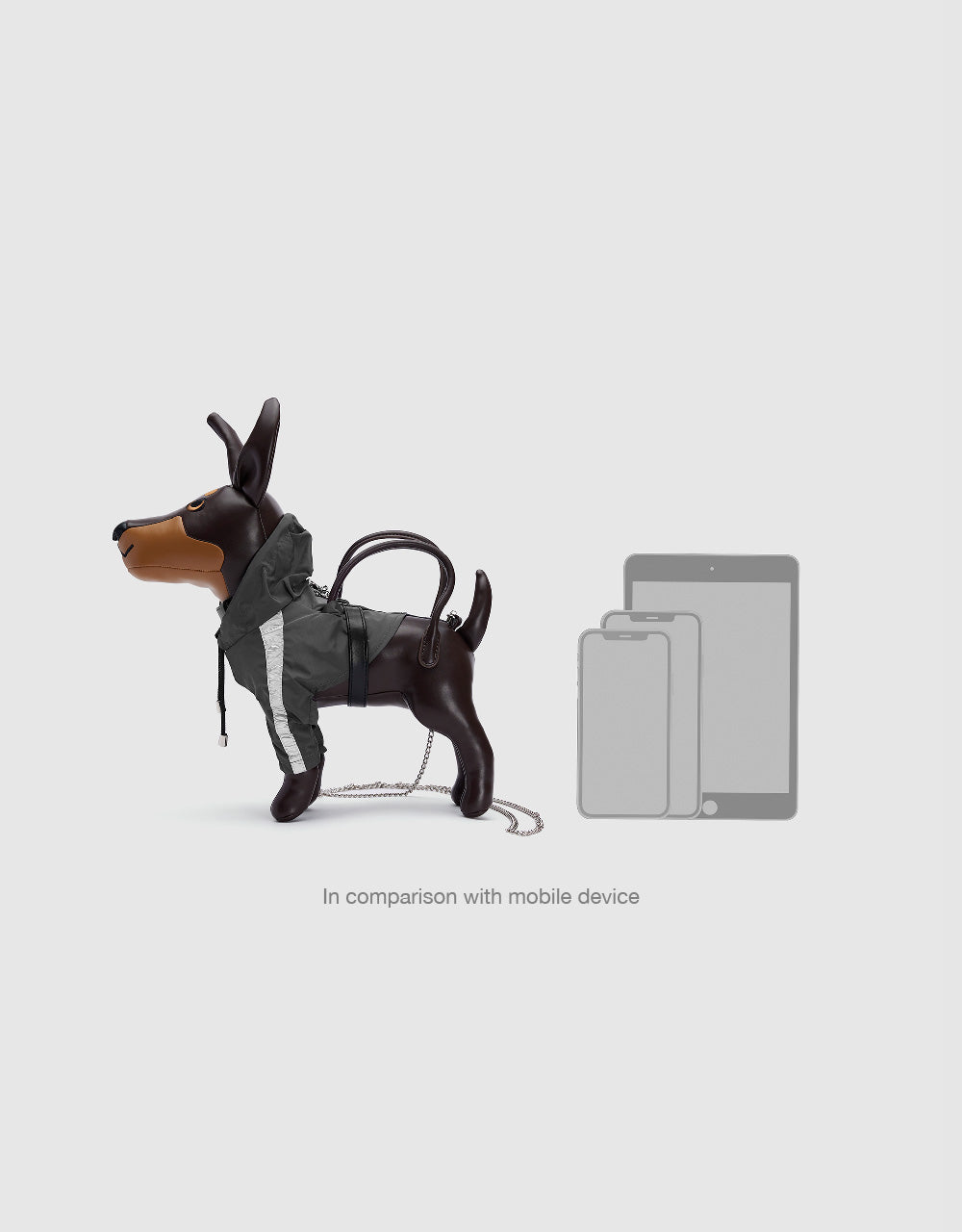 Vegan Leather Dog Key Charm