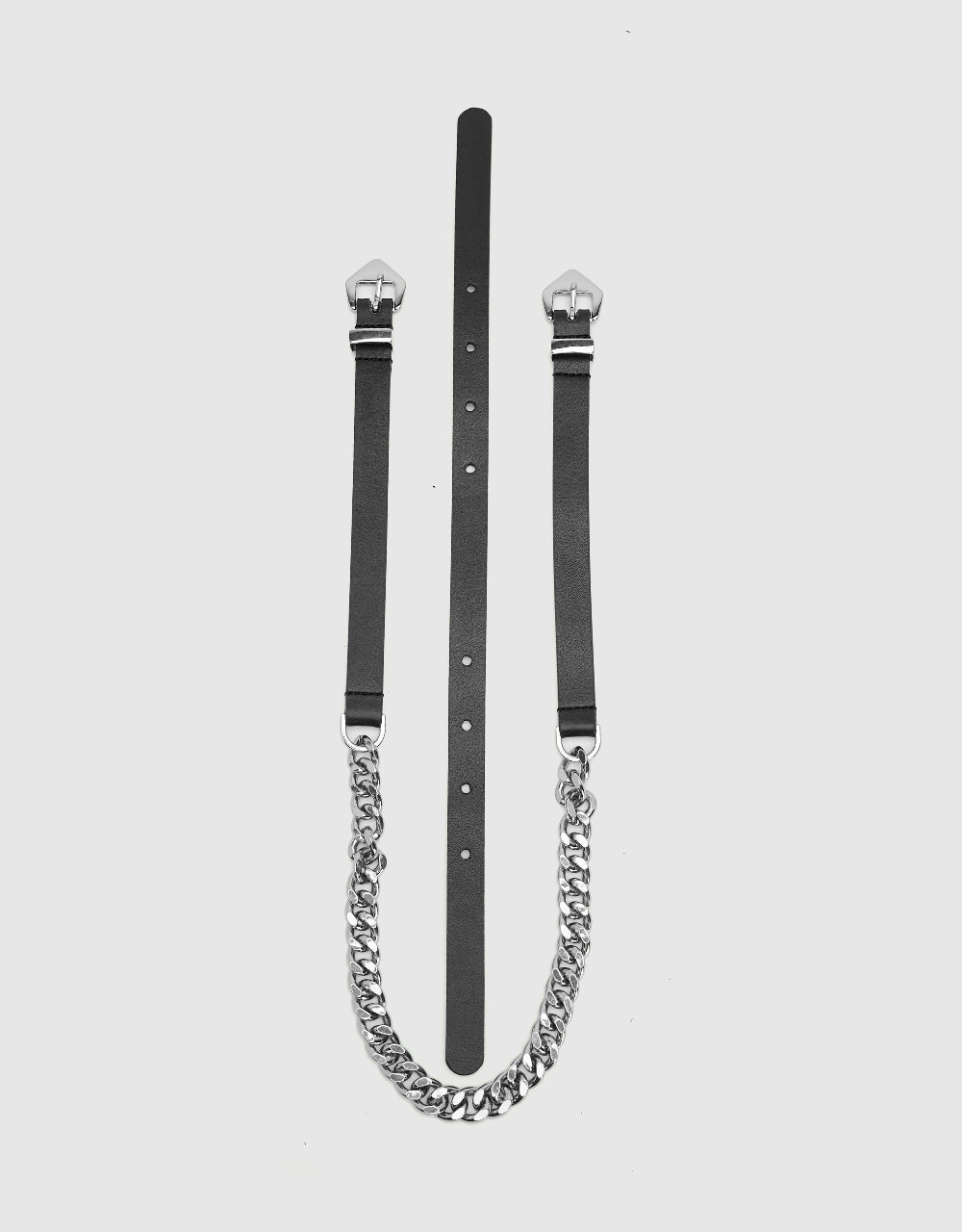Vegan Leather Skinny Belt