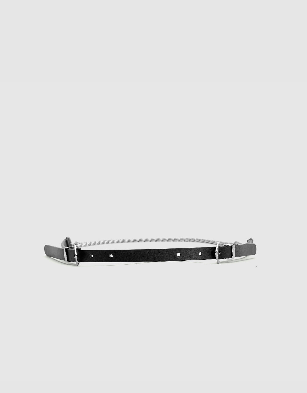 Vegan Leather Skinny Belt