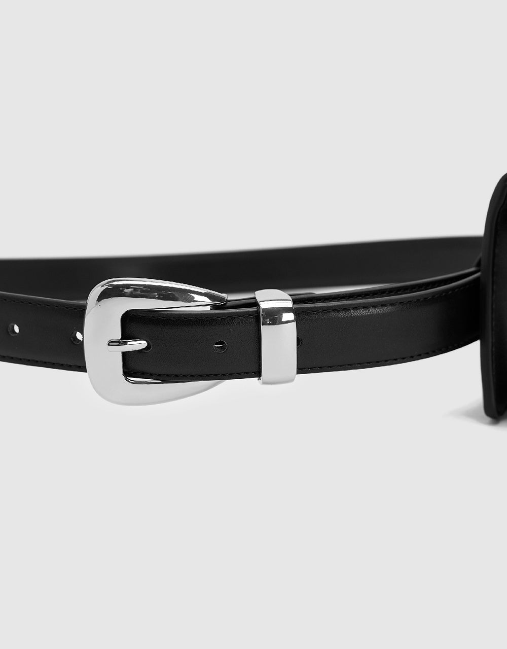 Vegan Leather Belt With Pouch