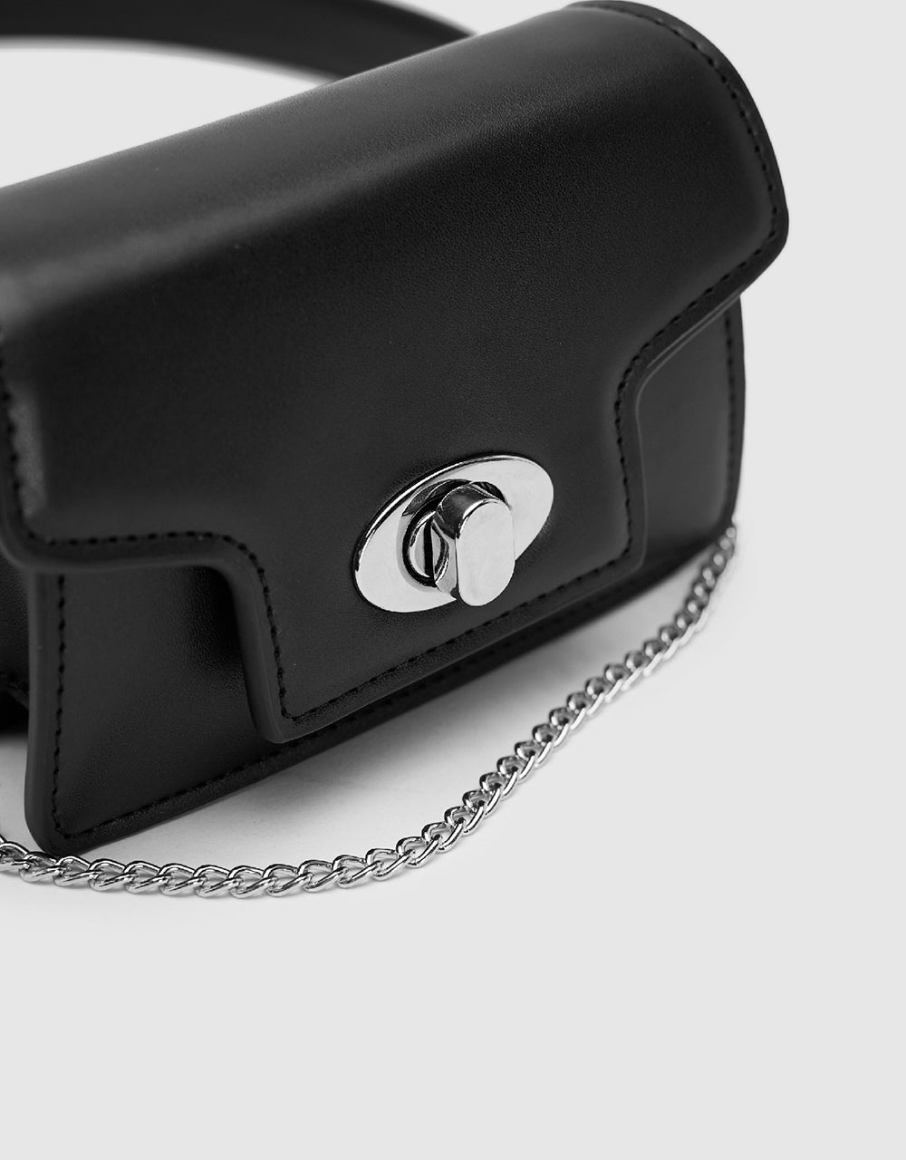 Vegan Leather Belt With Pouch