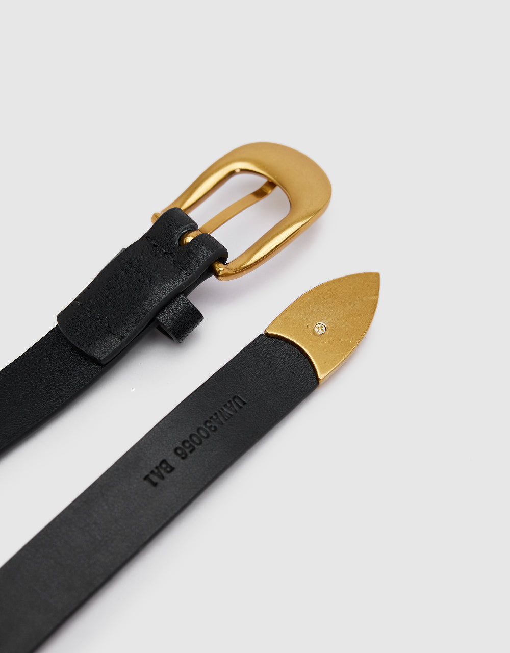 Vegan Leather Skinny Belt