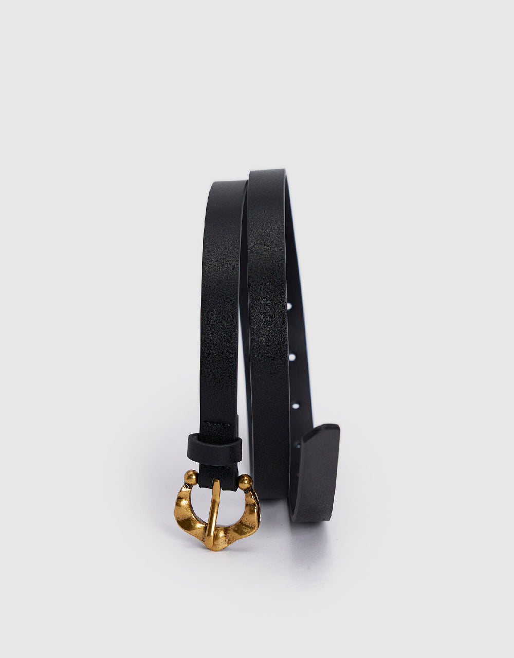 Flower Shape Frame Vegan Leather Belt