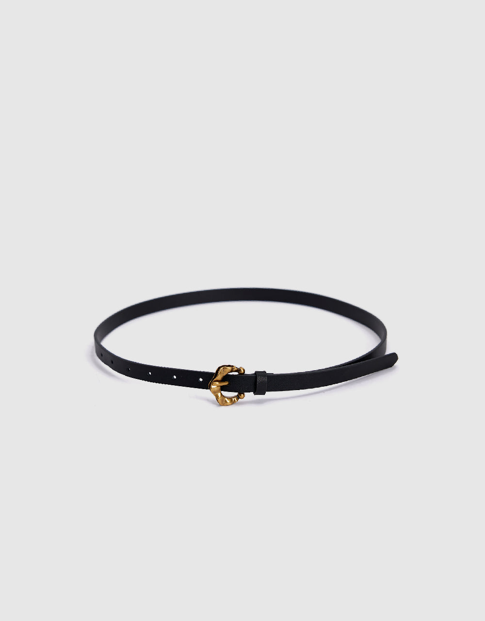 Flower Shape Frame Vegan Leather Belt
