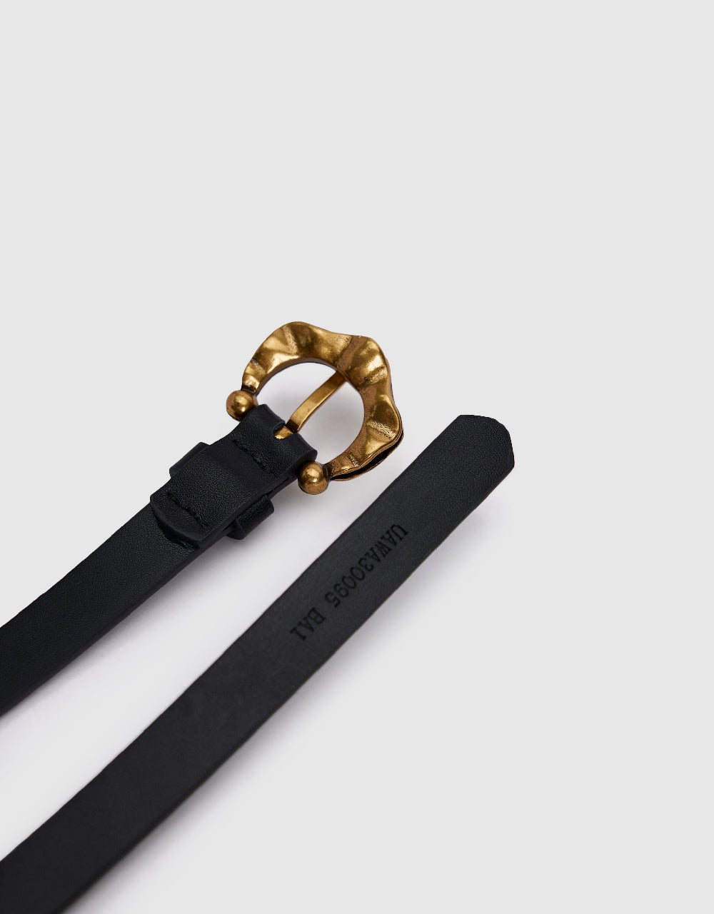 Flower Shape Frame Vegan Leather Belt
