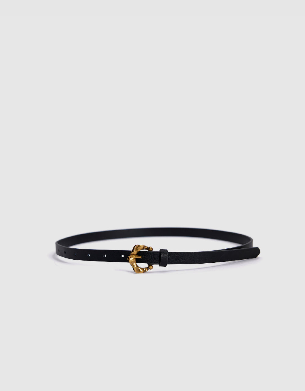Flower Shape Frame Vegan Leather Belt