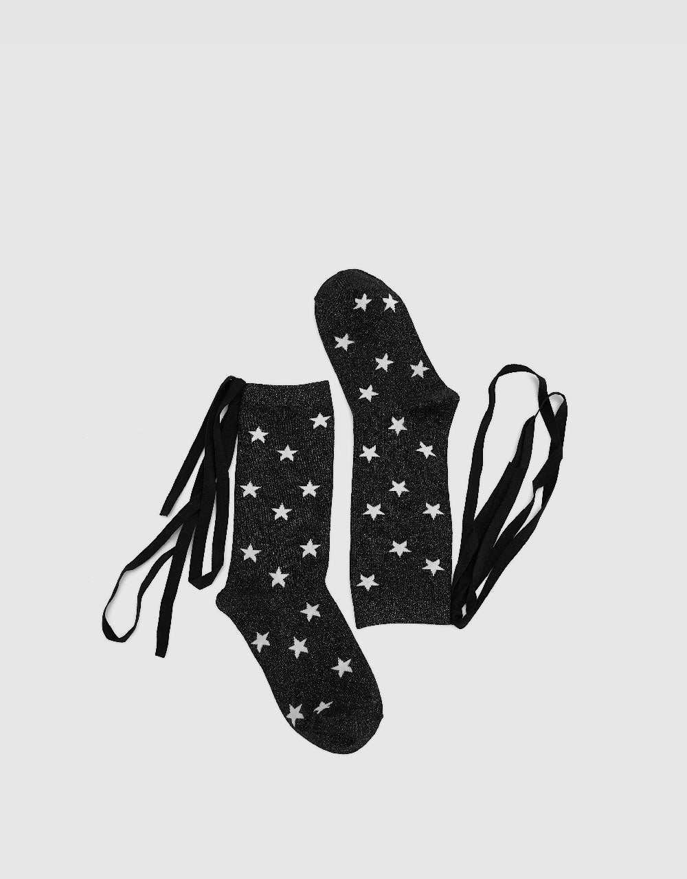 Star Printed Mid-Length Socks