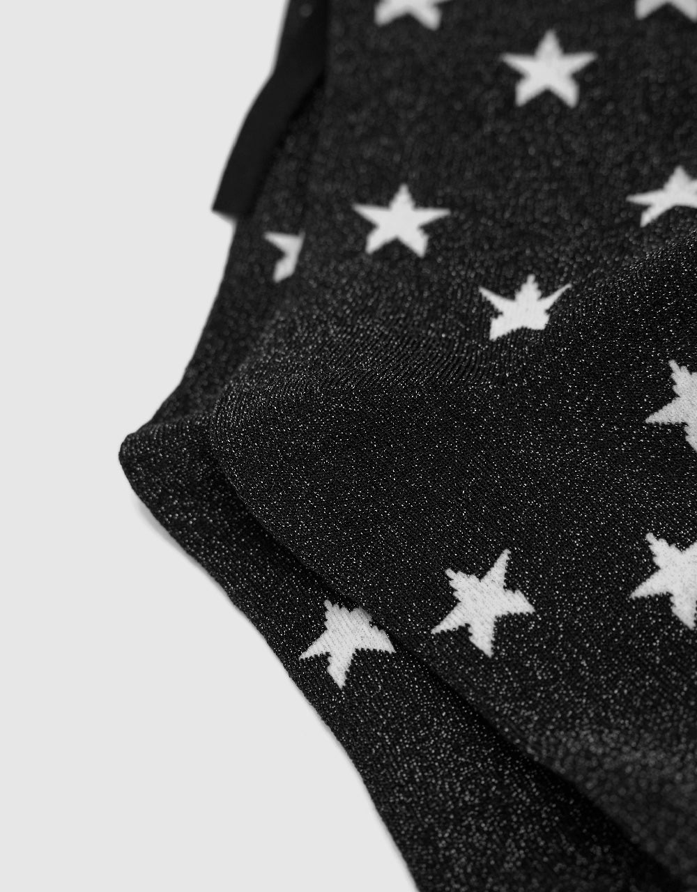 Star Printed Mid-Length Socks