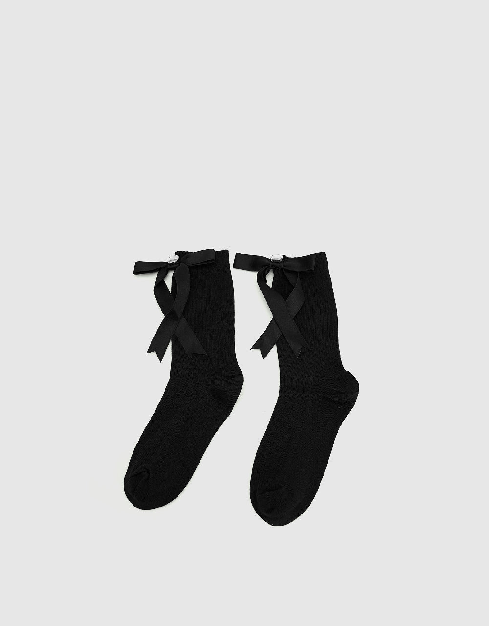 Bow Décor Mid-Length Socks