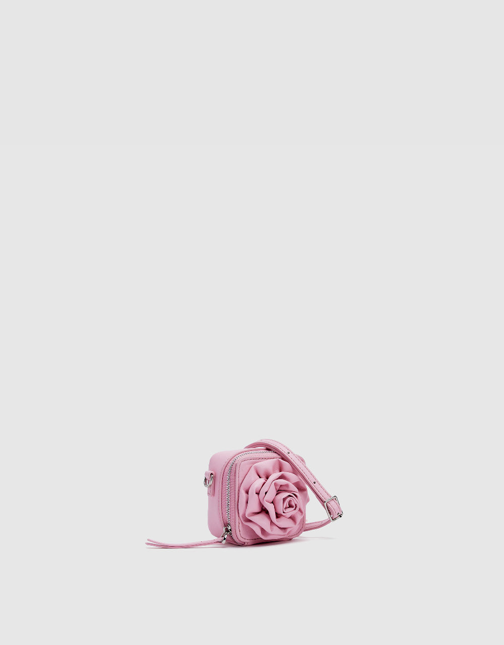 Flower Embossed Vegan Leather Mini Bag