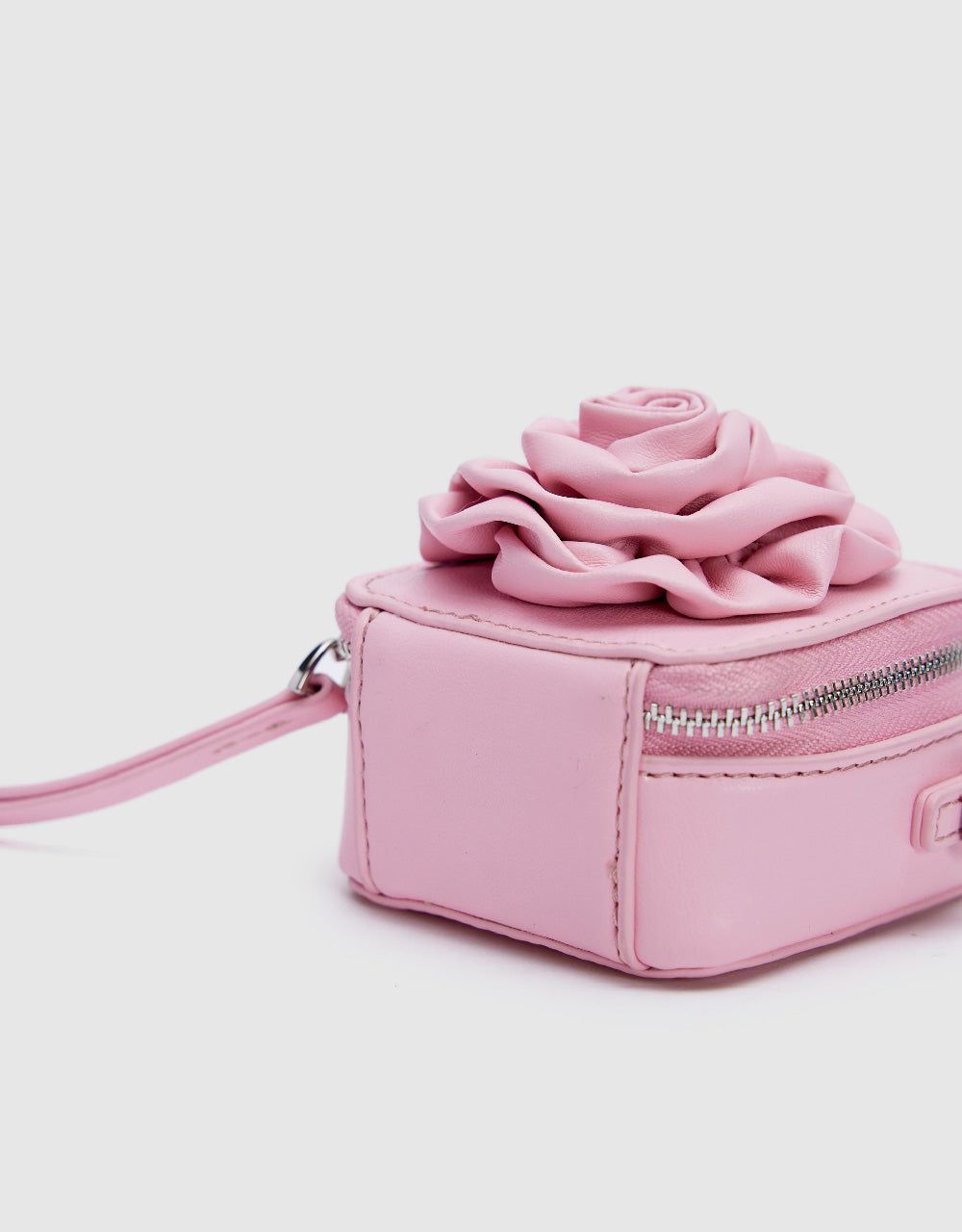 Flower Embossed Vegan Leather Mini Bag