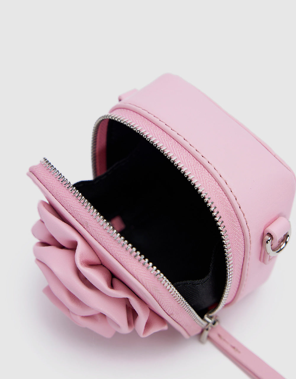 Flower Embossed Vegan Leather Mini Bag