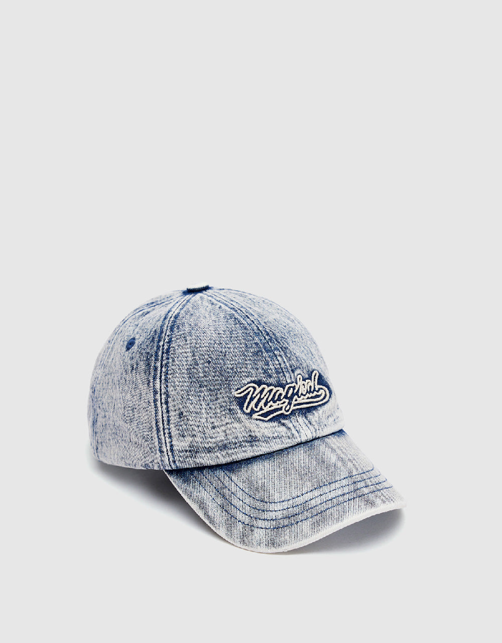 Distressed Denim Baseball Cap