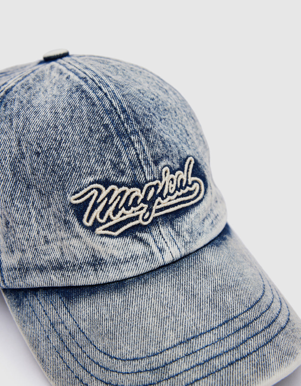 Distressed Denim Baseball Cap