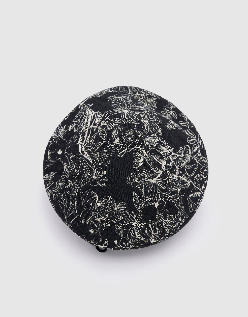 Flower Embroidered Beret