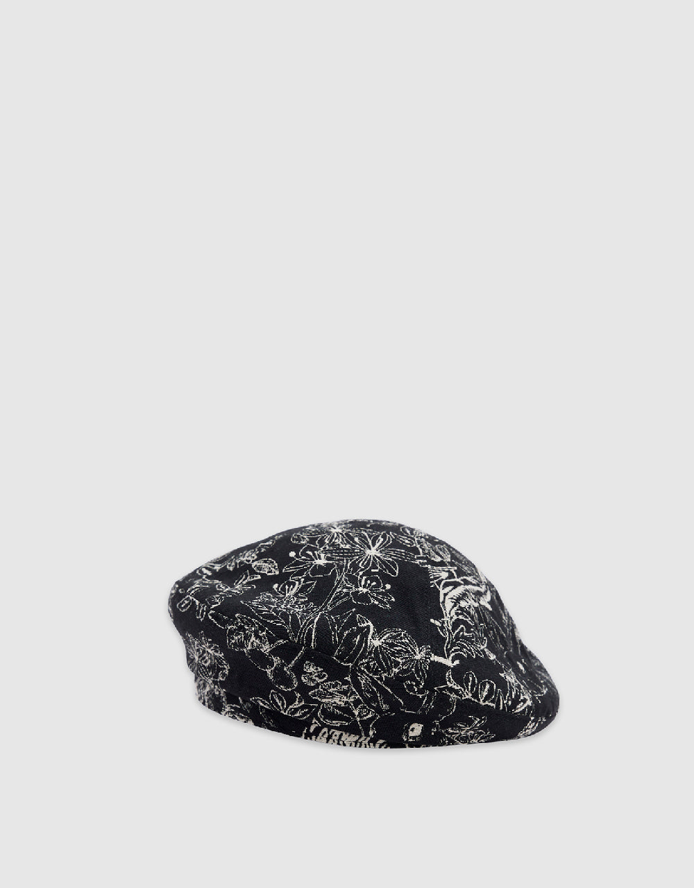 Flower Embroidered Beret