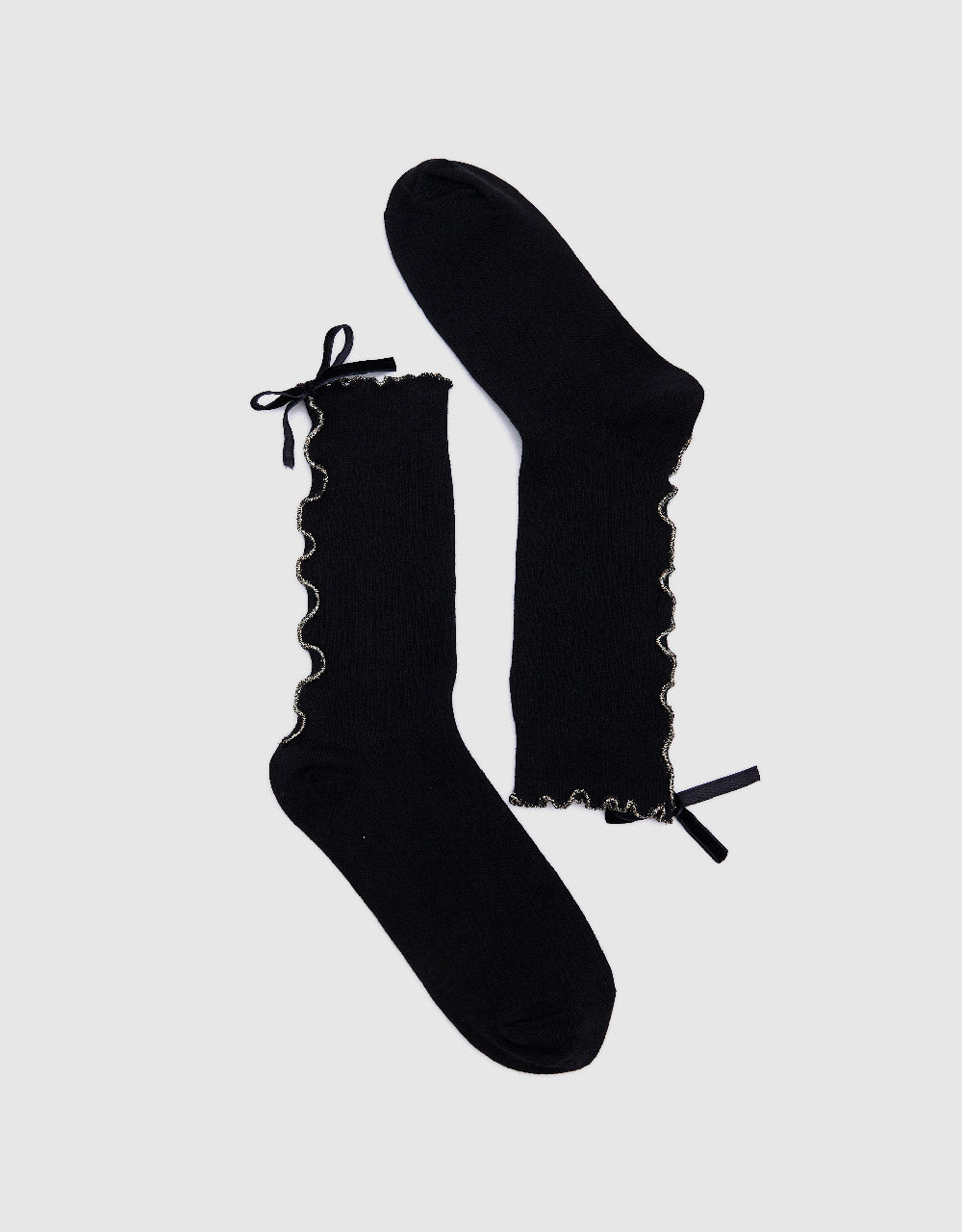 Bow Décor Mid-Length Socks