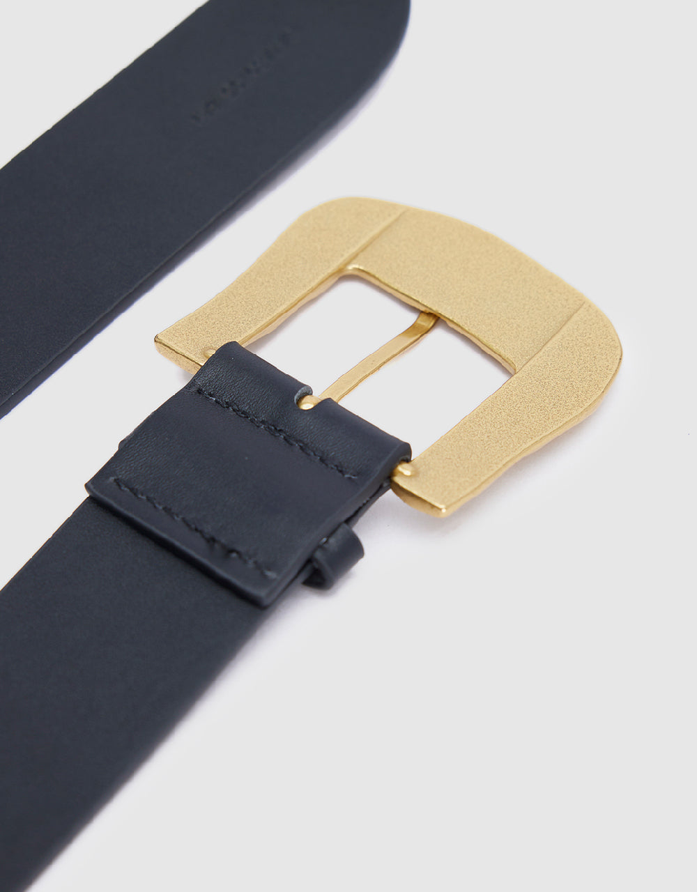 Shell Pattern Buckle Vegan Leather Belt