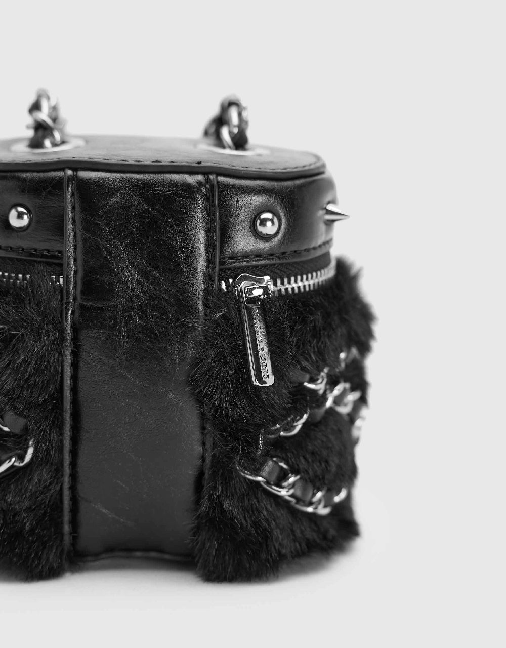 Chained Vegan Leather Mini Bag