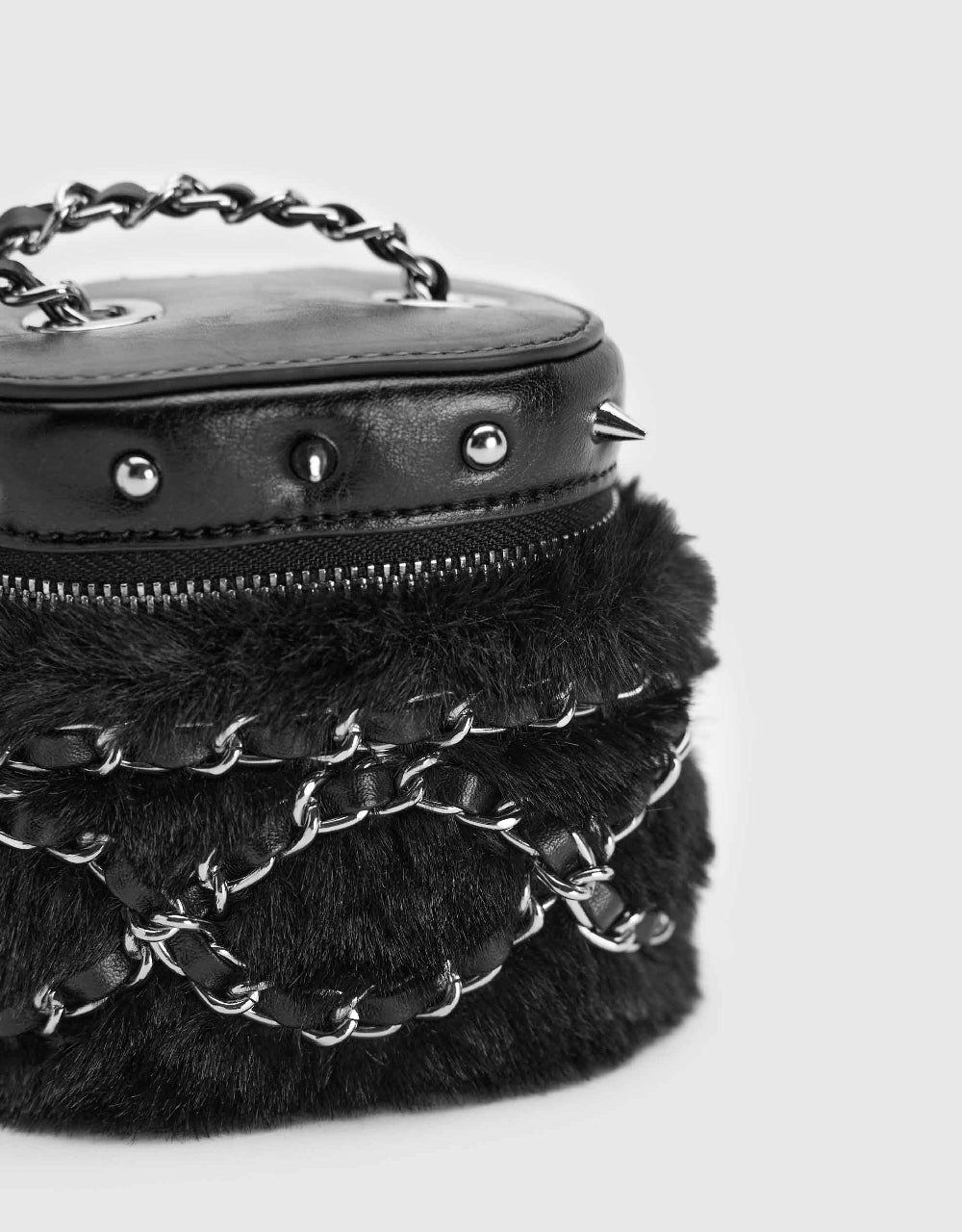 Chained Vegan Leather Mini Bag