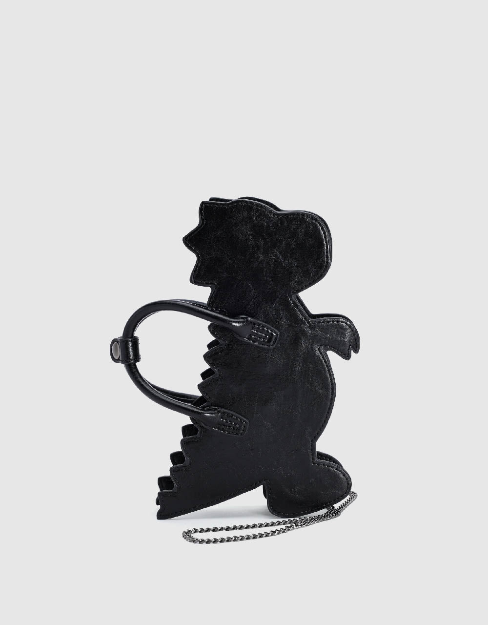 Dinosaur Vegan Leather Key Charm