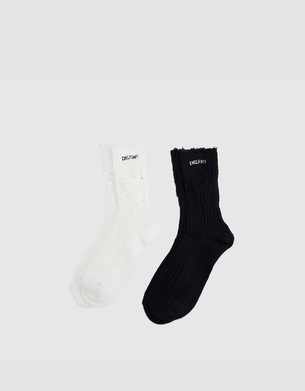 Ripped Mid-Length Socks