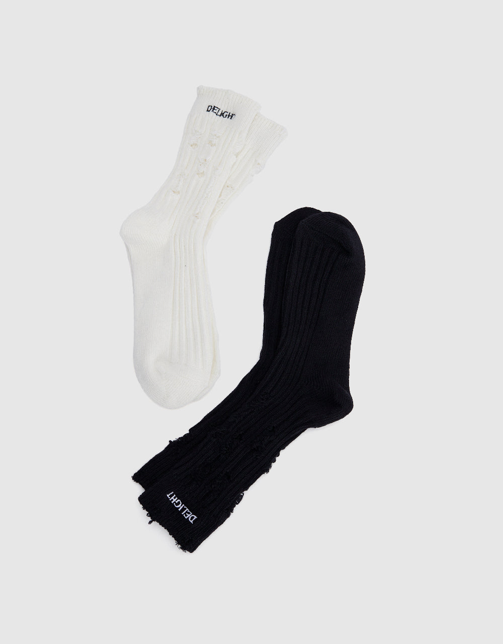 Ripped Mid-Length Socks