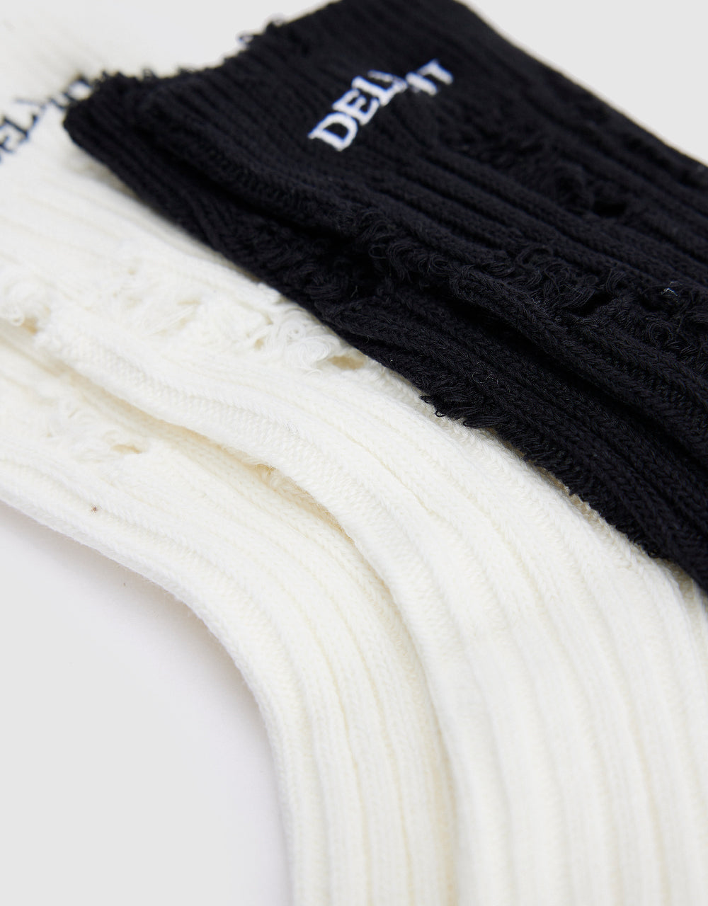 Ripped Mid-Length Socks