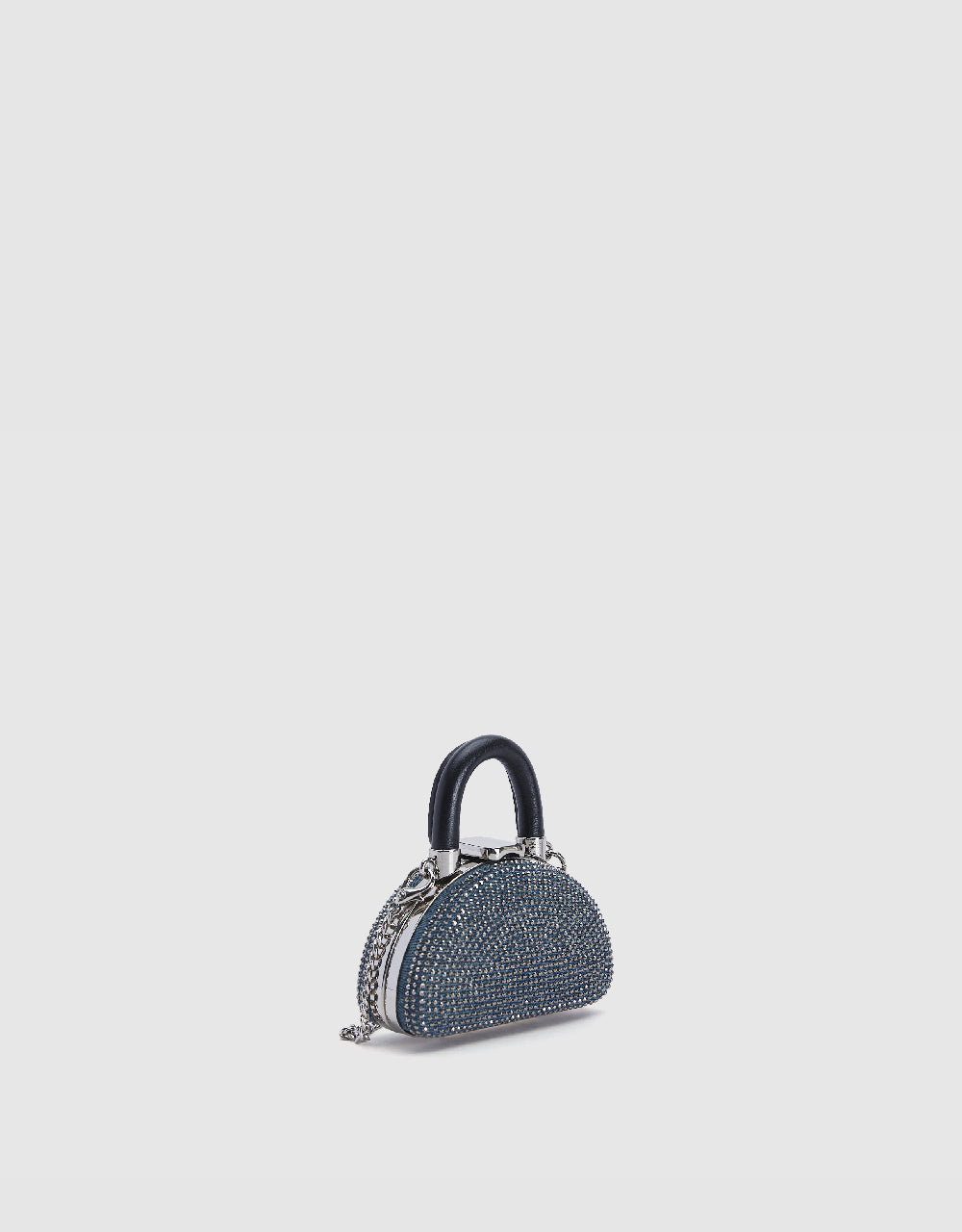 Rhinestone Décor Denim Mini Bag