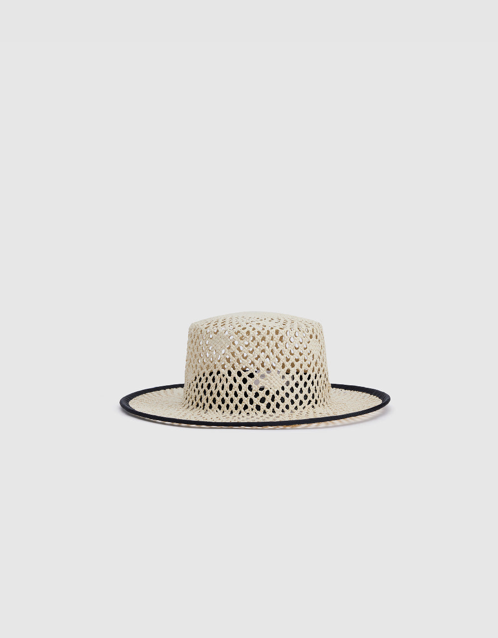 Pointelle Straw Hat