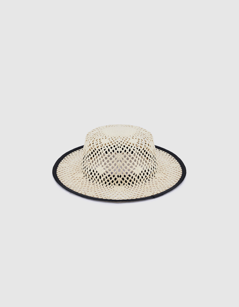 Pointelle Straw Hat
