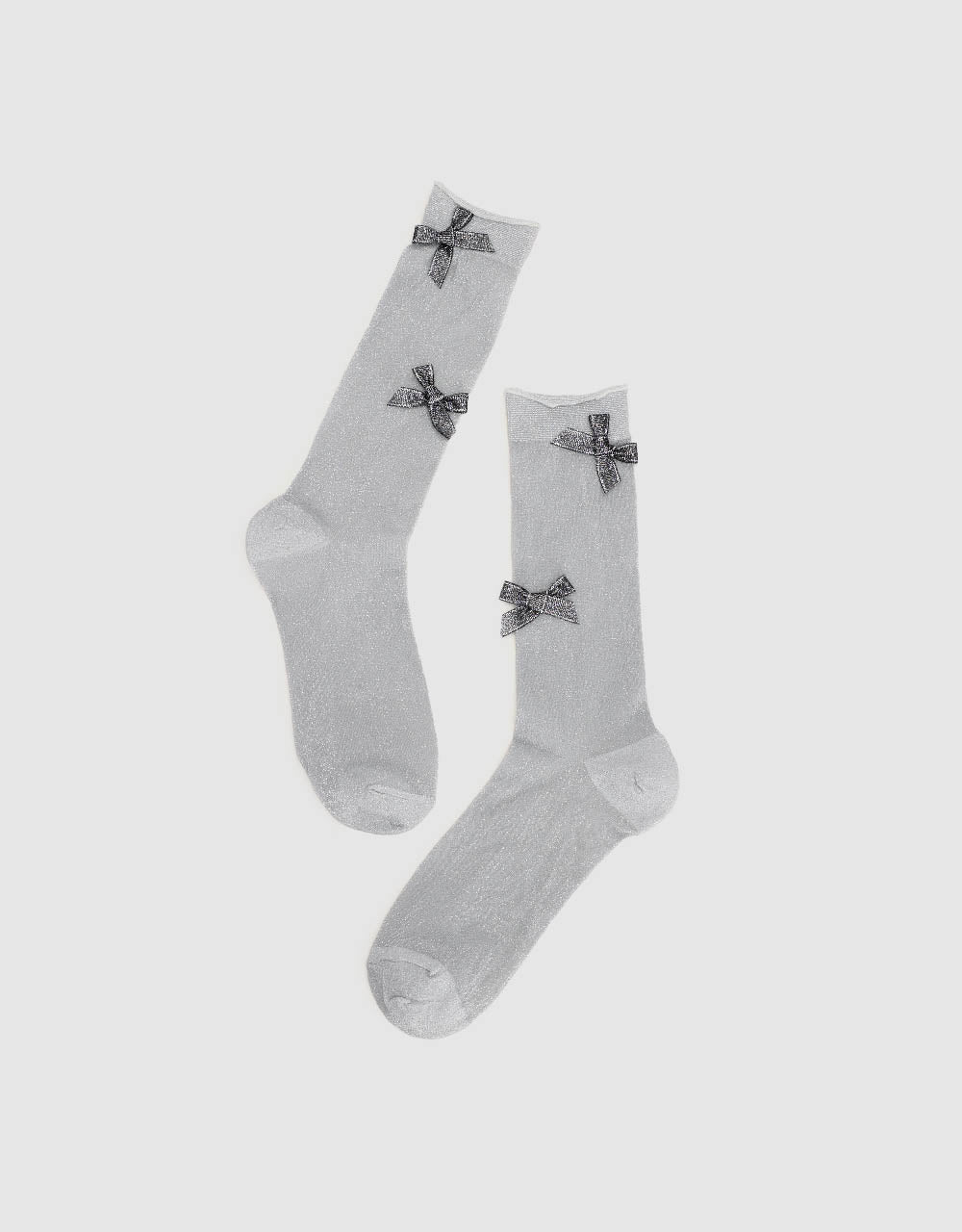 Bow Tie Décor Mid-Length Socks
