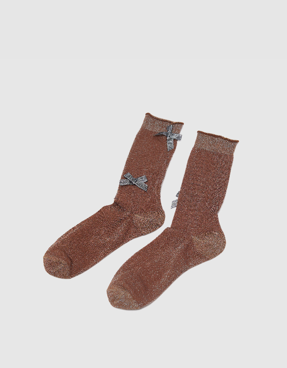 Bow Décor Mid-Length Socks