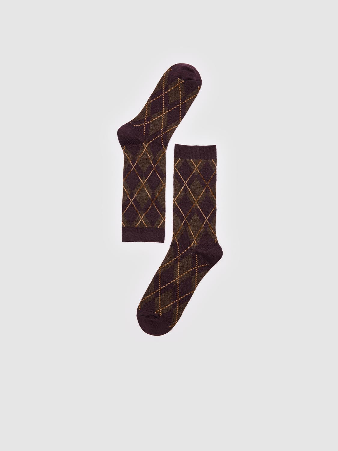Argyle Check Socks