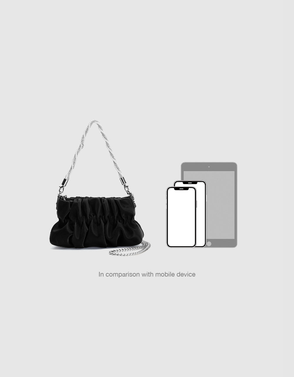 Ruched Shoulder Bag