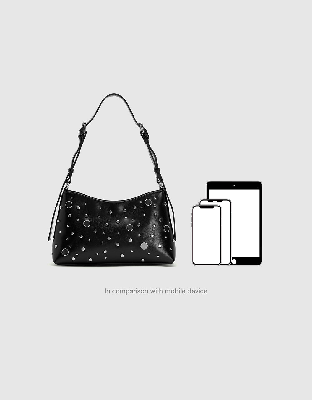 Rhinestone Décor Shoulder Bag
