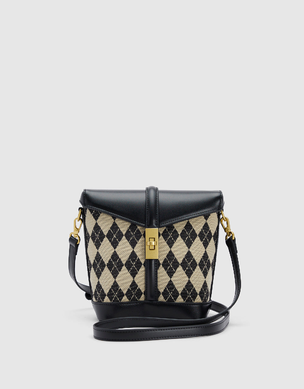 Argyle Printed Bucket Bag